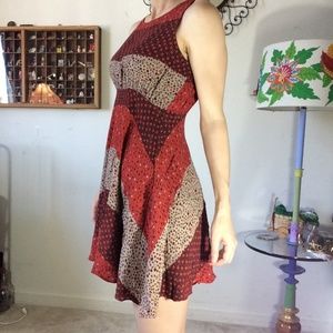 Free People Dresses - GIFTED Free People Red Flowy Summer Dress Free People Dresses - GIFTED Free People Red Flowy Summer Dress